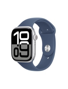 Apple Watch Series 10 OLED 46 mm Digitale 416 x 496 Pixel Touch screen 4G Argento Wi-Fi GPS (satellitare)