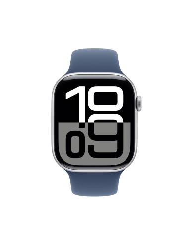 Apple Watch Series 10 OLED 46 mm Digitale 416 x 496 Pixel Touch screen 4G Argento Wi-Fi GPS (satellitare)