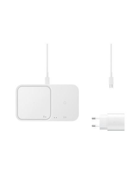 Samsung Wireless Charger Duo 15W con alimentatore e cavo EP-P5400TW Bianco
