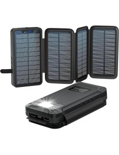 Elzle Powerbank solare 26.800 mAh Nero