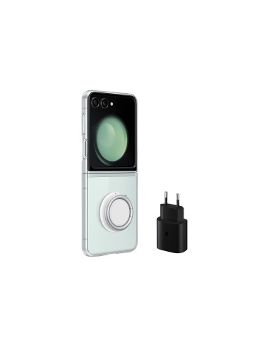 Samsung Starter Pack Clear Gadget Case e caricatore rapido per Galaxy Z Flip5 Transparent - EF-XF73KKTE