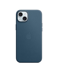 Apple Custodia FineWoven con MagSafe per iPhone 15 Plus Pacific Blue (MT4D3ZM/A)