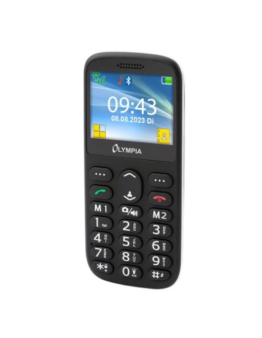 Olympia Sun Komfort Cellulare Dual SIM a Tasti Grandi Nero