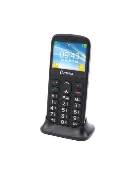 Olympia Sun Komfort Cellulare Dual SIM a Tasti Grandi Nero
