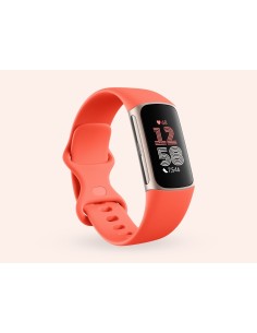 FitBit Charge 6 Fitness Tracker Coral / Aluminium Champagne Gold - GA05184-EU