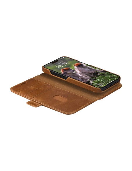 dbramante1928 Lynge Slim Custodia in pelle Brown per iPhone 15 Plus - LY67GTBL1837