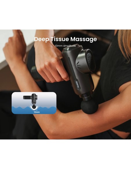 Renpho Active+ Massage Gun - Pistola massaggiante a percussione Black