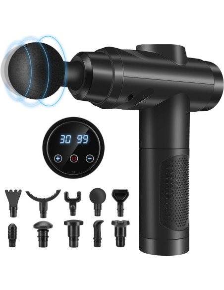Zerolia MG-A3 Massage Gun - Pistola massaggiante a percussione Black