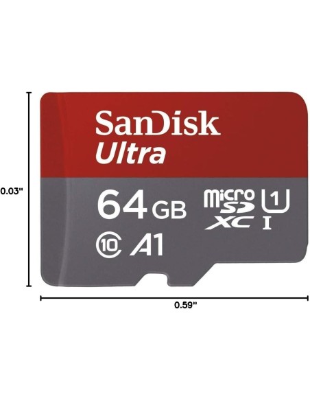 SanDisk Ultra microSDXC 64GB 100 MB/s con adattatore SD (SDSQUAR-064G-GN6MA)