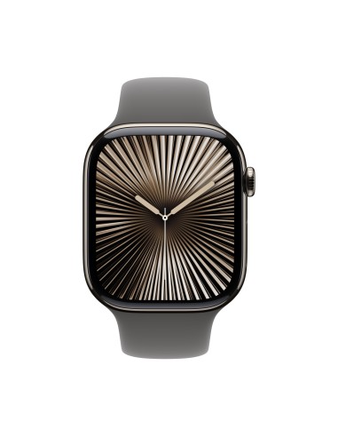 Apple Watch Series 10 GPS + Cellular 46mm Titanio Natural con Sport Band Stone Grey S/M (MWY93QF/A)