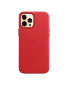 Apple Custodia in Pelle con MagSafe Red per iPhone 12 Pro Max (MHKJ3ZM/A) 2