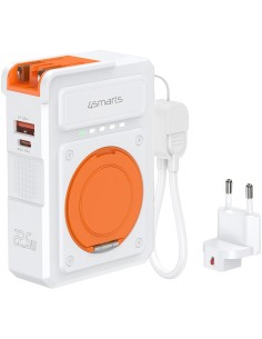 4smarts 6in1 Hybrid Charger Powerbank Wireless 10.000 mAh Bianco - 541384