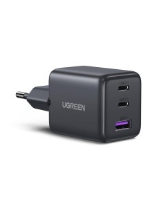 UGREEN Caricatore da parete GaN II 30W a 3 porte (USB-A + 2x USB-C) Black
