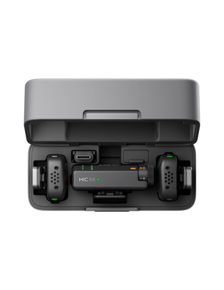 DJI Mic Mini (2 TX + 1 RX + custodia di ricarica) - Microfono wireless Black