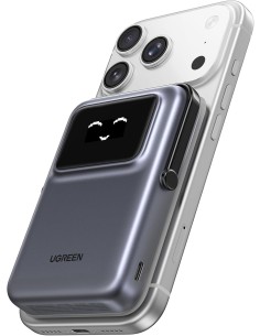 UGREEN Power Bank Magnetico 10000 mAh con Supporto Integrato Grey 2