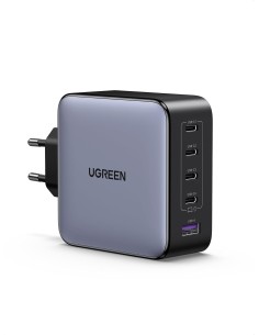 UGREEN Caricabatterie da parete GaN 100W 5 in 1 con 4 porte USB-C e 1 USB-A Nero 2