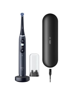 Oral-B iO 9N Spazzolino elettrico Nero con 2 testine e custodia da viaggio ricaricabile