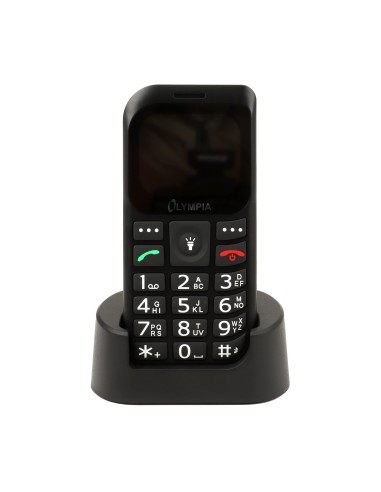 Olympia Bella+ Telefono cellulare 4G con tasti grandi Nero