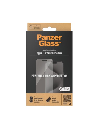 PanzerGlass Classic Fit Vetro protettivo Trasparente per Apple iPhone 15 Pro Max