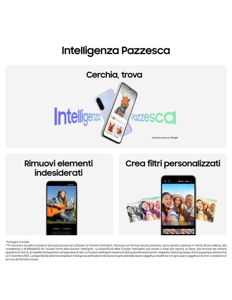 Samsung Galaxy A36 5G, Smartphone con Funzioni intelligenti, Display Super AMOLED 6.7”, 6GB RAM, 128GB, Camera 50MP, Batteria