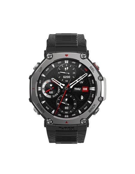 Amazfit T-Rex 3 3,81 cm (1.5") AMOLED 48.5 mm Digitale 480 x 480 Pixel Touch screen Nero Wi-Fi GPS (satellitare)