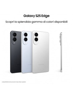 Samsung Galaxy S25 Edge, Smartphone AI, Display 6.7'' QHD+ Dynamic AMOLED 2X, Fotocamera 200MP, RAM 12GB, 256GB, 3.900 mAh, 2