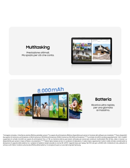 Samsung Galaxy Tab S10 Lite, Tablet Android, WiFi, 6GB RAM, 128GB, 10.9" Dispaly LCD, S Pen, Gray
