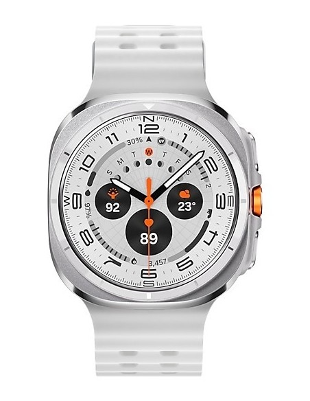 Samsung Galaxy Watch Ultra 3,81 cm (1.5") AMOLED 47 mm Digitale 480 x 480 Pixel Touch screen 4G Titanio, Bianco Wi-Fi GPS
